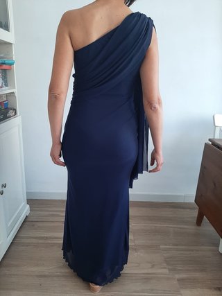 Vestido largo azul fiesta noche boda