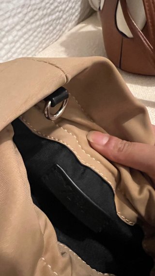 Bolso Cubo Marrón y Blanco Nuevo