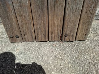 Puerta madera maciza rústica