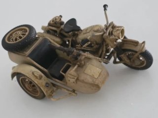 Miniatura Moto BMW R75 Sidecar Militare 1941 Pocher