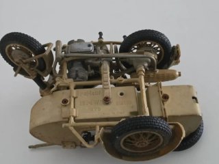 Miniatura Moto BMW R75 Sidecar Militare 1941 Pocher