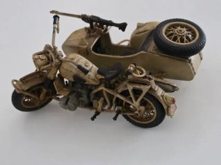 Miniatura Moto BMW R75 Sidecar Militare 1941 Pocher