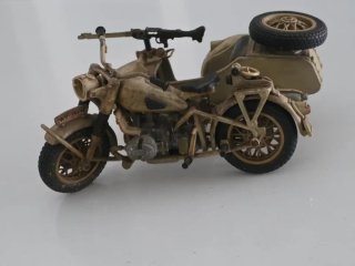 Miniatura Moto BMW R75 Sidecar Militare 1941 Pocher