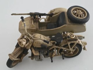 Miniatura Moto BMW R75 Sidecar Militare 1941 Pocher