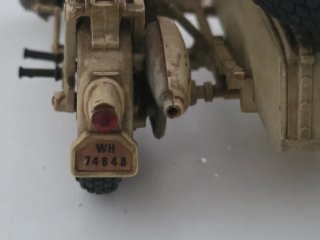 Miniatura Moto BMW R75 Sidecar Militare 1941 Pocher
