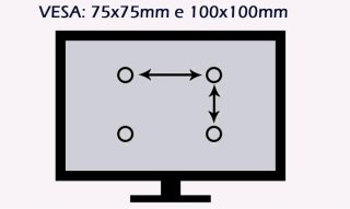 Staffa Porta TV Monitor 10"a 32" Braccio Estensibi