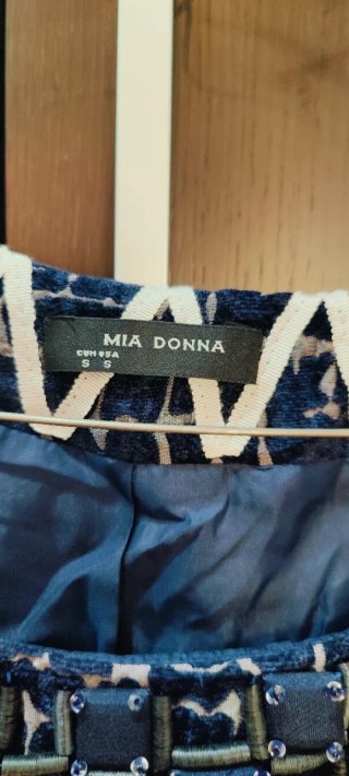 Vestido fiesta azul Mia Donna