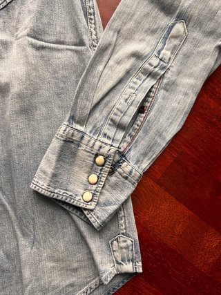 Camicia jeans Replay slim fit blu taglia S