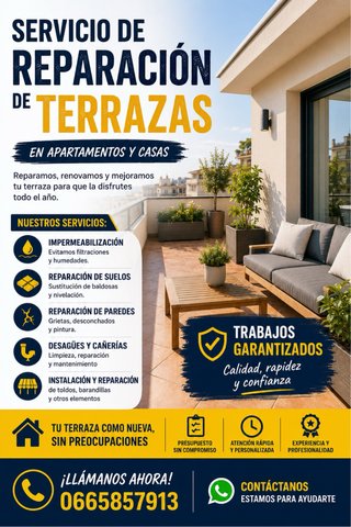 Reparación de Terrazas en Casas y Apartamentos