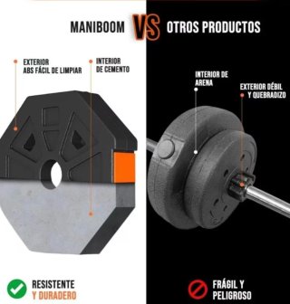 Juego de Pesas 20Kg Ajustable
