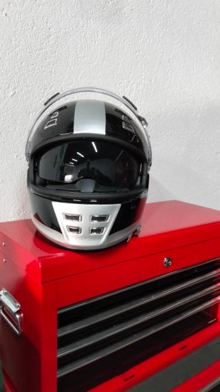 Casco Integral MT Helmets Negro/Plata