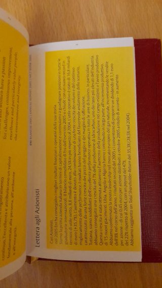 Agenda Tascabile Vintage ENI 2007 Rossa