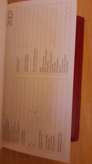 Agenda Tascabile Vintage ENI 2007 Rossa