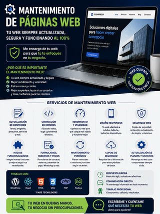 Mantenimiento Páginas Web | Soporte Actualización