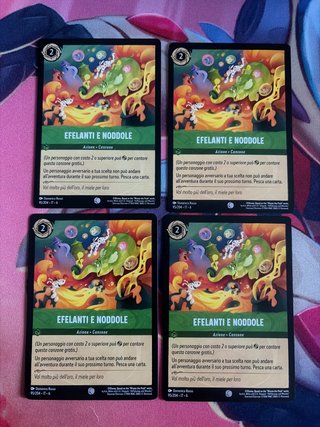 4x Carte Efelanti e Noddole - Disney Lorcana