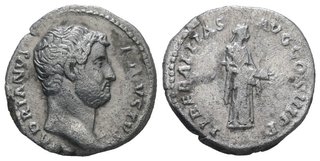 Denario Romano Adriano Liberalitas