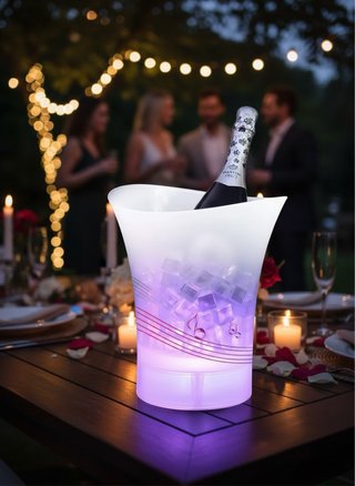 Secchiello Ghiaccio LED con Speaker