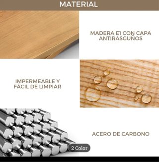 Estantería sobre inodoro metal y madera
