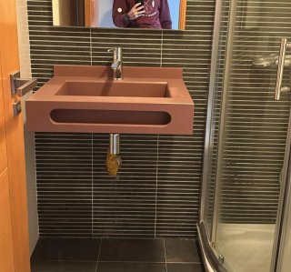 Lavabo moderno marrón 60cm
