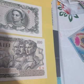 Billetes Rumanía 20 y 100 Lei (1947-1950)
