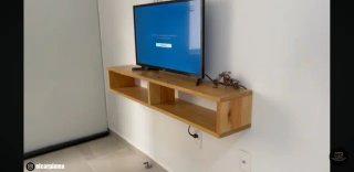 Mueble TV flotante madera