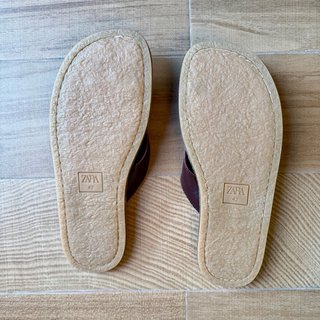 Sandalias ZARA Tiras Piel Talla 42