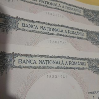 Billetes Rumanía 1000 Lei 1941 (3 unidades)