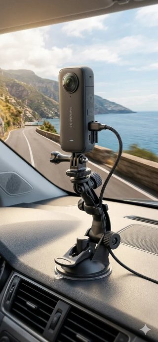 Supporto ventosa Insta360 GoPro