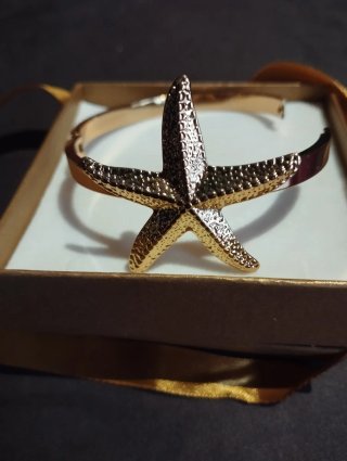 Pulsera Brazalete Estrella Dorada L 19 cm