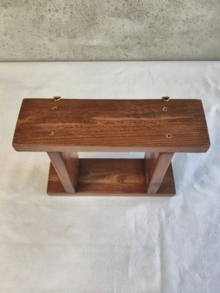 Mensola in legno rustico da parete per vasetti