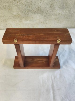 Mensola in legno rustico da parete per vasetti