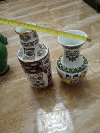 Jarrón estilo japonés de porcelana