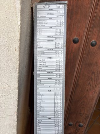 Barras de techo aluminio L135cm. Baca