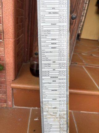 Barras de techo aluminio L135cm. Baca