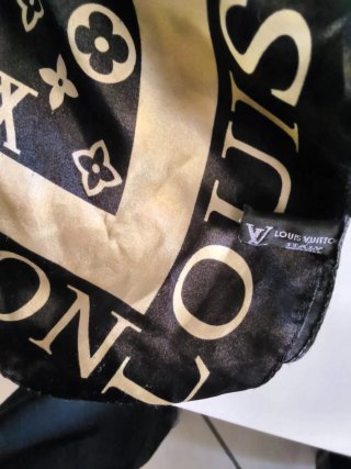 Foulard vintage Nero e Oro
