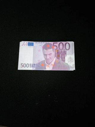 Billete 500 euros sin valor