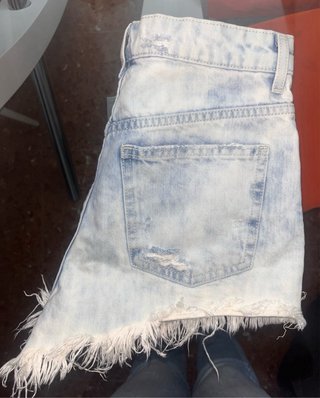 Shorts vaqueros desgastados