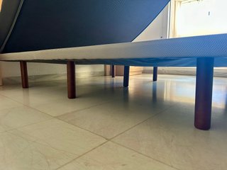 Cama doble 150 cm, cabecero y 2 mesitas de noche