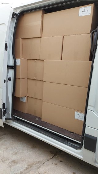 Plegador de cartón para telas