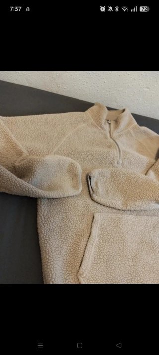 Sudadera borreguillo beige