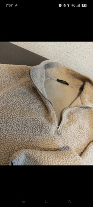 Sudadera borreguillo beige