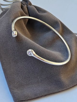 Pulsera Plata Circonitas Minimalista