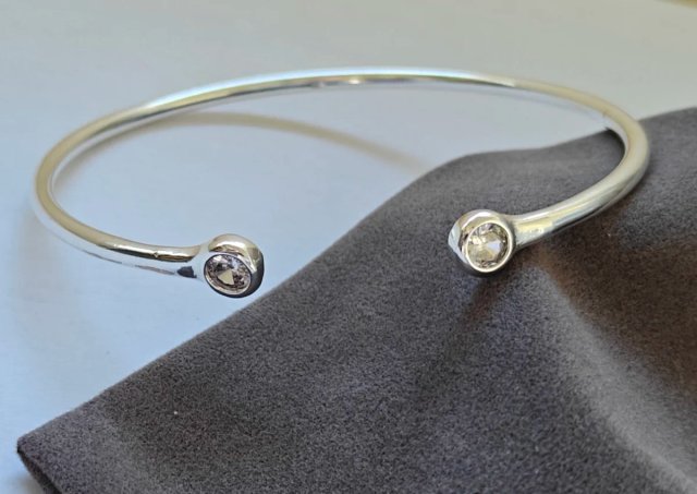 Pulsera Plata Circonitas Minimalista