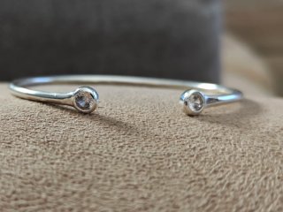Pulsera Plata Circonitas Minimalista
