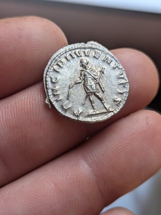 Antoniniano plata Herenio Etrusco