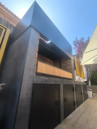 Barbacoa y campana exterior