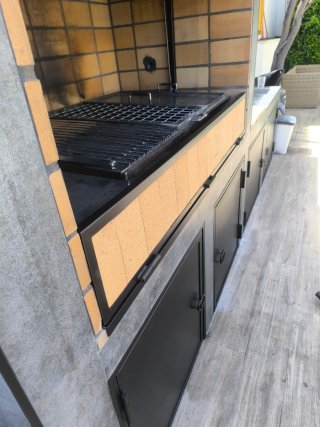 Barbacoa y campana exterior