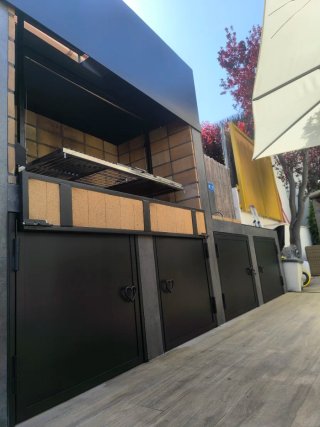 Barbacoa y campana exterior