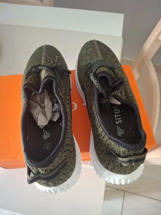 Scarpe da ginnastica donna verdi e nere