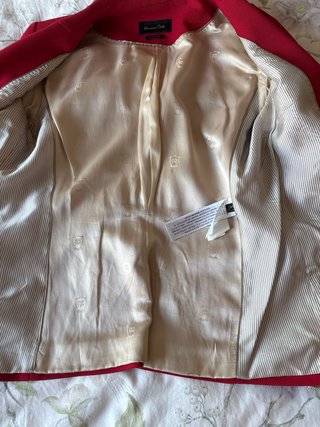 Americana Massimo Dutti Roja Talla 38